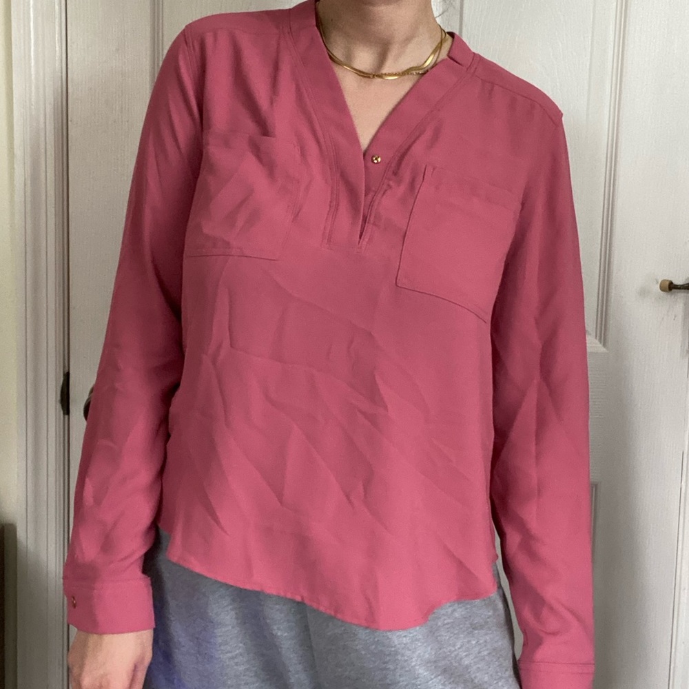 Nine West pink blouse